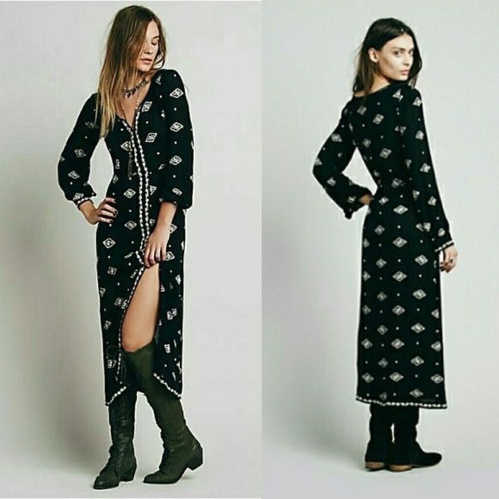 Free People Embroidered Lily Of The Valley Dress